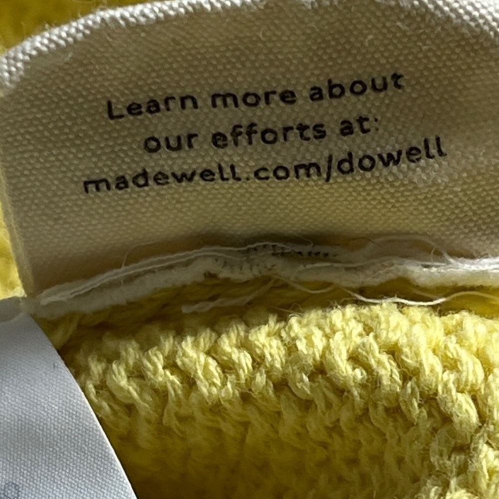 Madewell Cream and Soft Yellow Ombre Knit Style #AM300 Cropped Top Size S - Picture 14 of 16